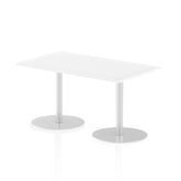 Dynamic Italia 1400 x 800mm Poseur Rectangular Table White Top 725mm High Leg ITL0270 DD